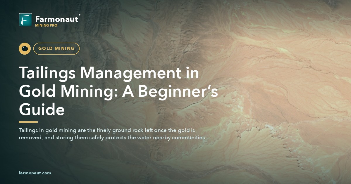 Tailings Management In Gold Mining: A Beginner’s Guide