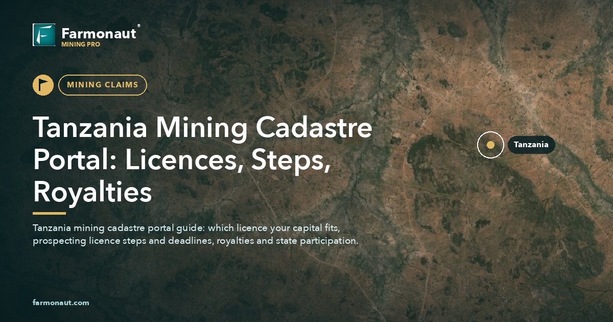 Tanzania Mining Cadastre Portal: Licences, Steps, Royalties