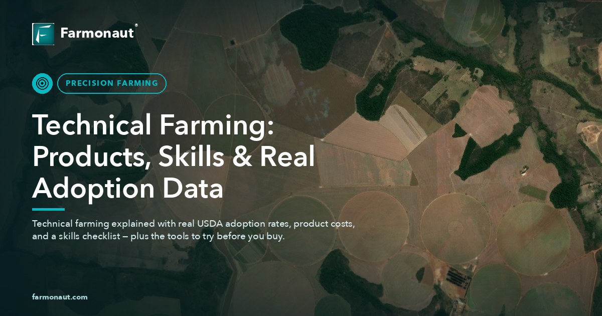 Technical Farming: Products, Skills &Amp; Real Adoption Data
