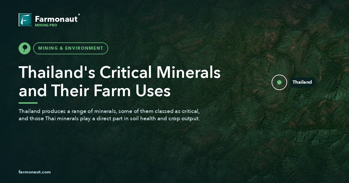 Thailand'S Critical Minerals And Their Farm Uses