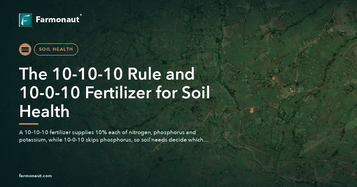 The 10-10-10 Rule And 10-0-10 Fertilizer For Soil Health