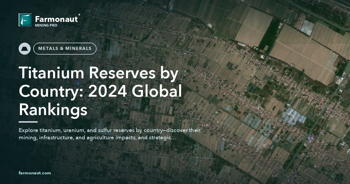 Titanium Reserves By Country: 2024 Global Rankings