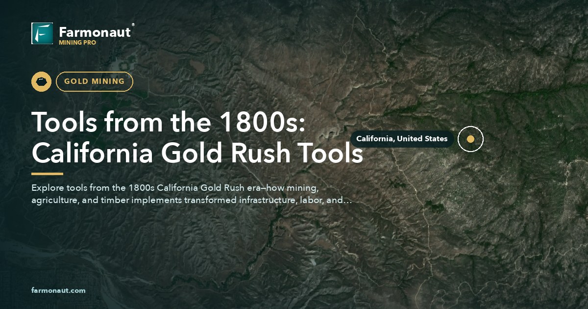 Tools From The 1800S: California Gold Rush Tools