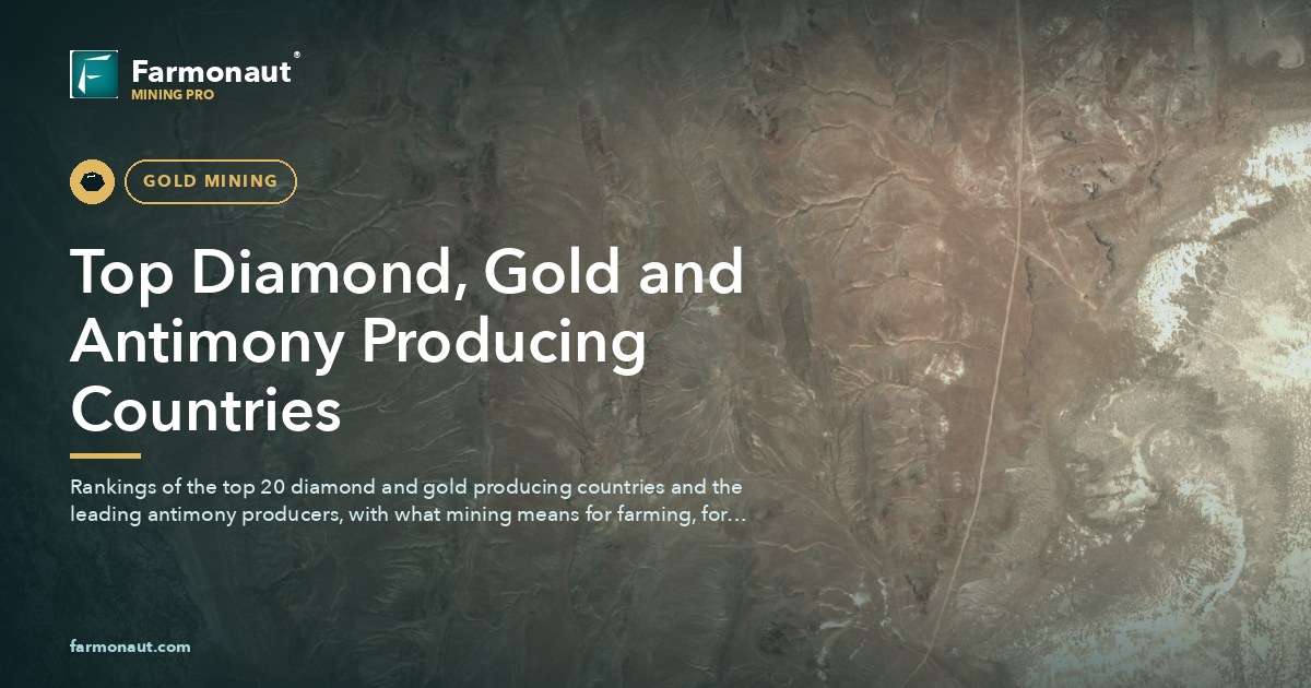 Top Diamond, Gold And Antimony Producing Countries
