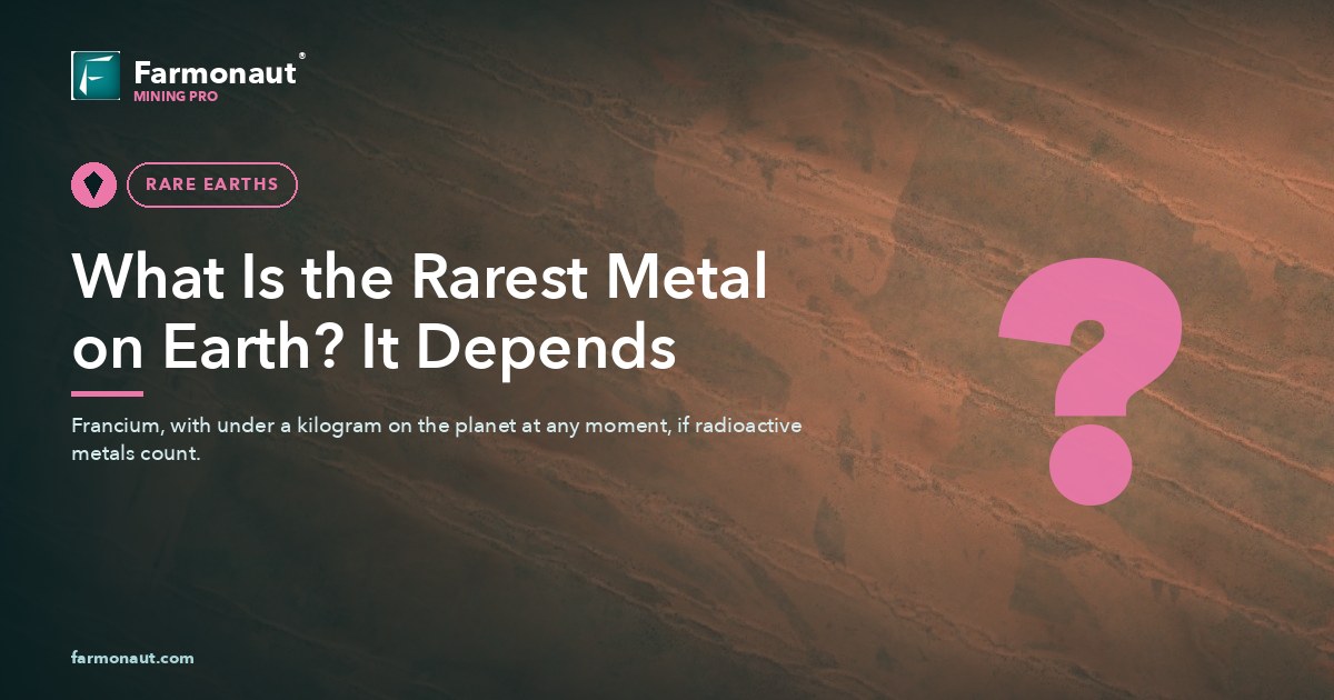 What Is The Rarest Metal On Earth? It Depends
