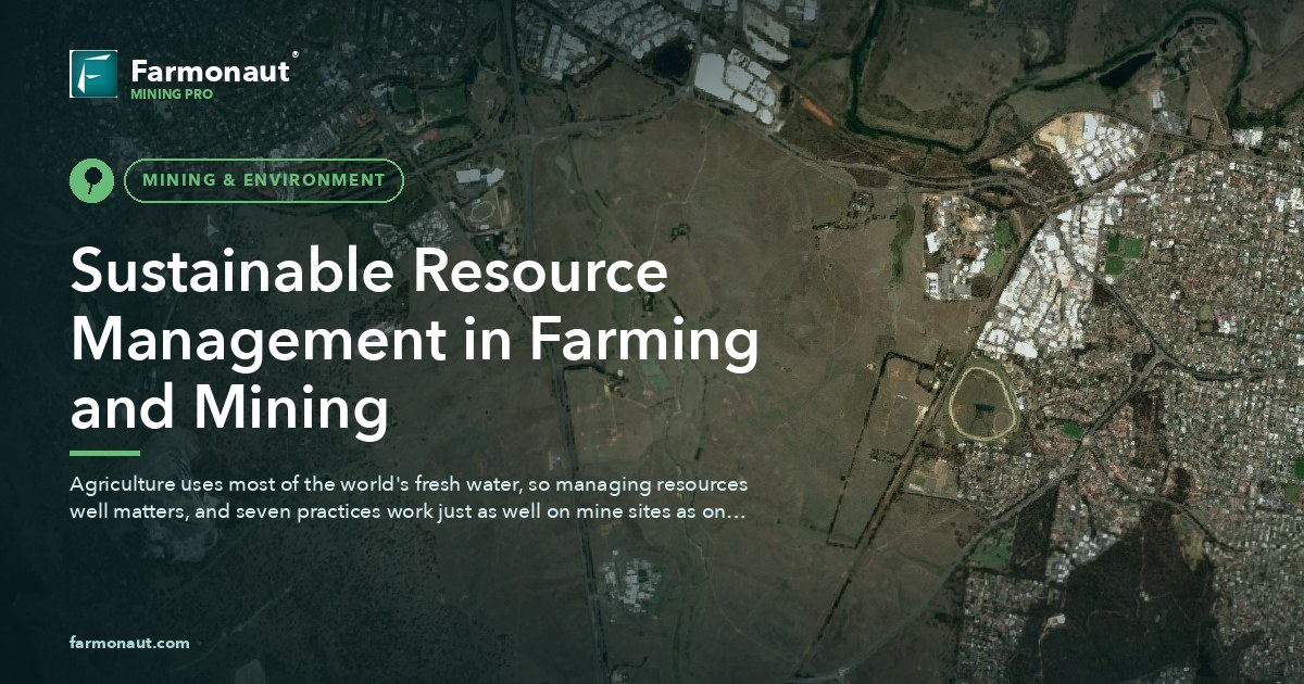 Sustainable Resource Management In Farming And Mining
