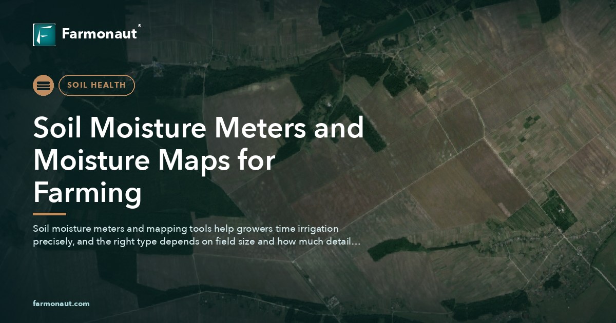 Soil Moisture Meters And Moisture Maps For Farming