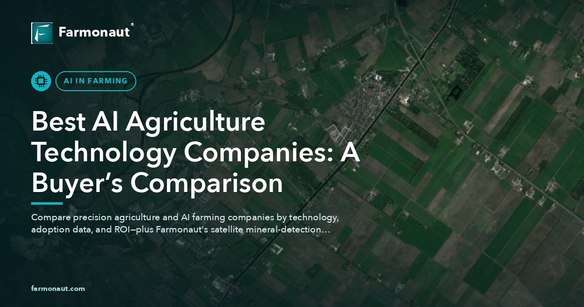 Best Ai Agriculture Technology Companies: A Buyer’s Comparison