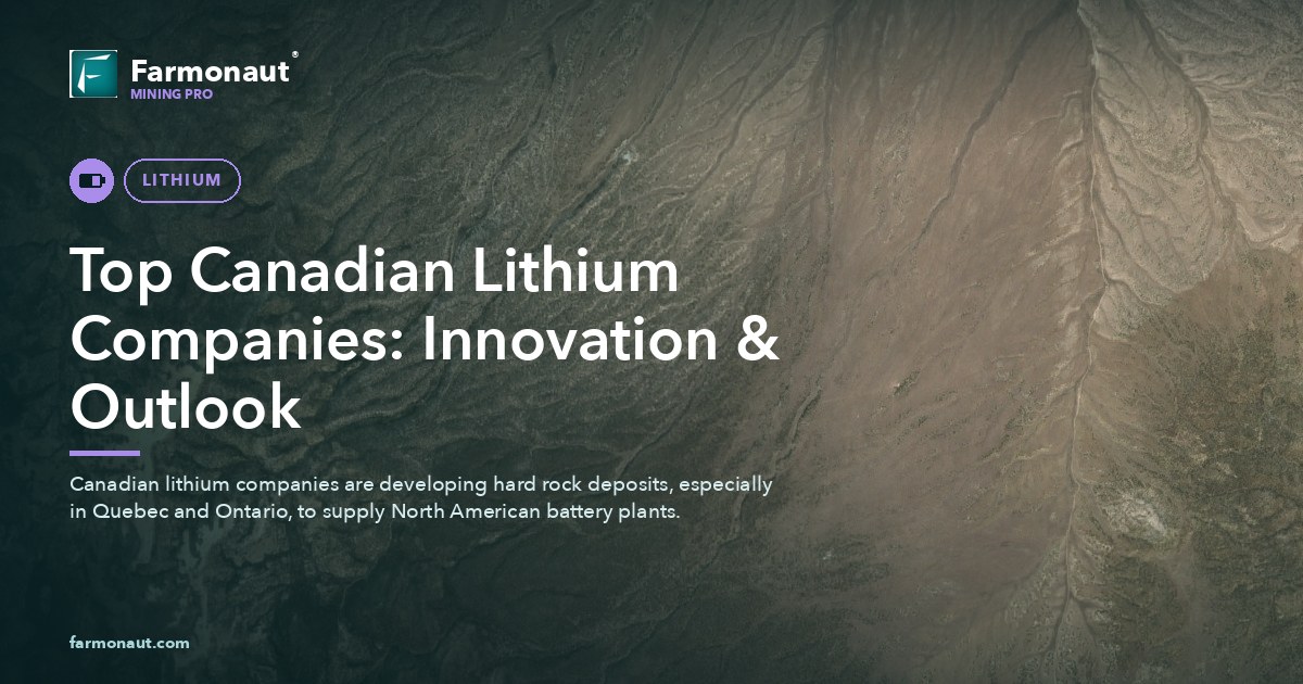 Top Canadian Lithium Companies: Innovation &Amp; Outlook