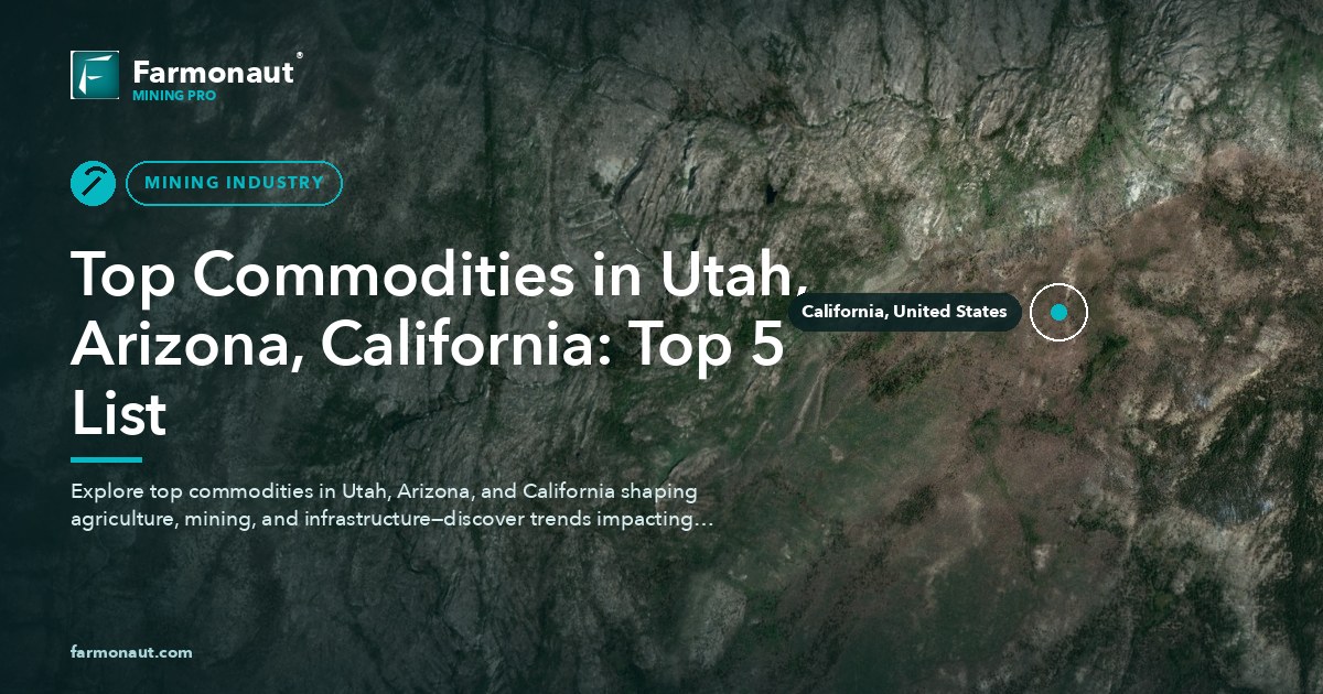 Top Commodities In Utah, Arizona, California: Top 5 List