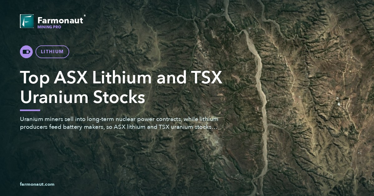 Top Asx Lithium And Tsx Uranium Stocks
