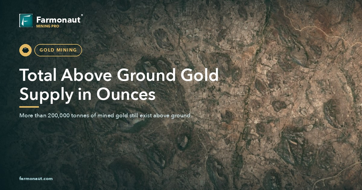 Total Above Ground Gold Supply In Ounces
