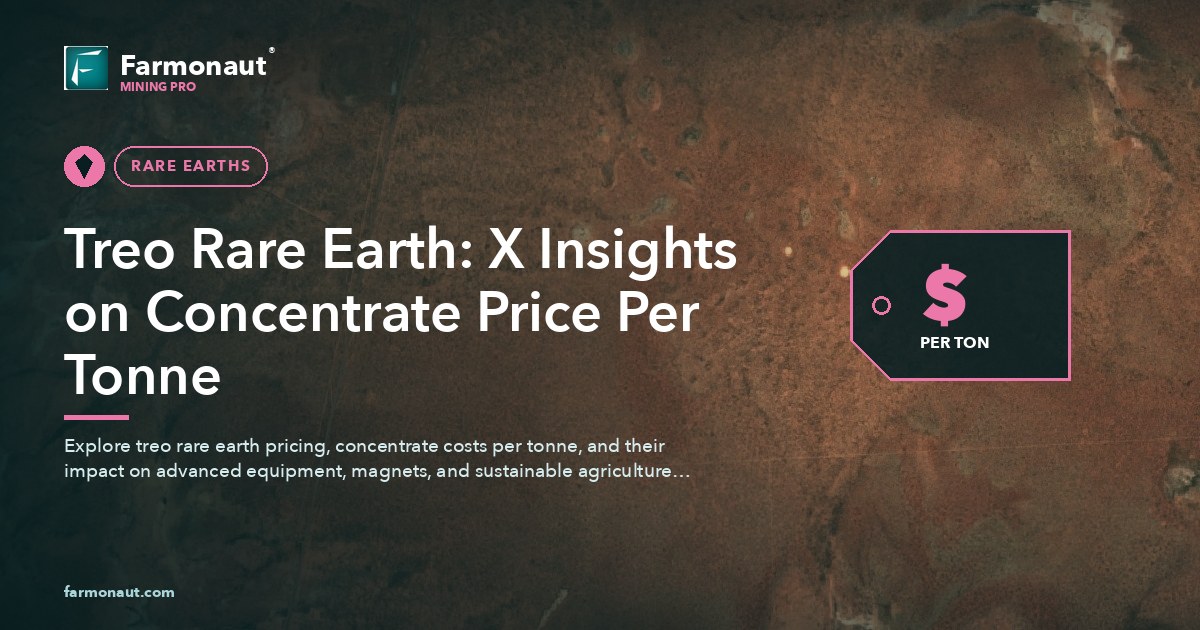 Treo Rare Earth: X Insights On Concentrate Price Per Tonne