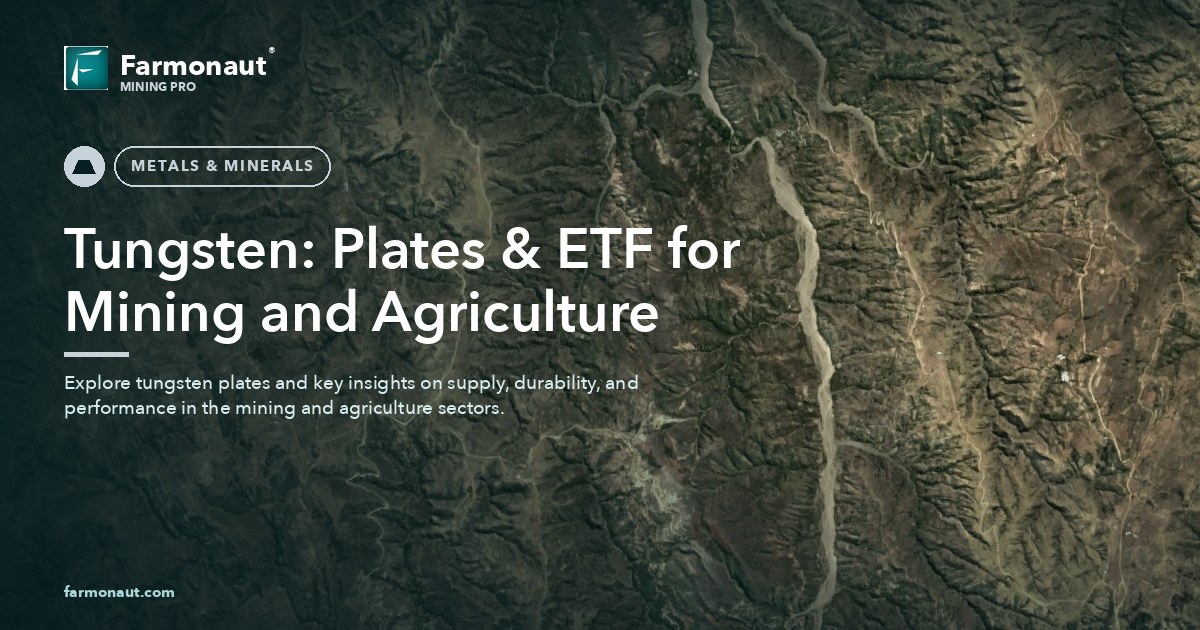 Tungsten: Plates &Amp; Etf For Mining And Agriculture