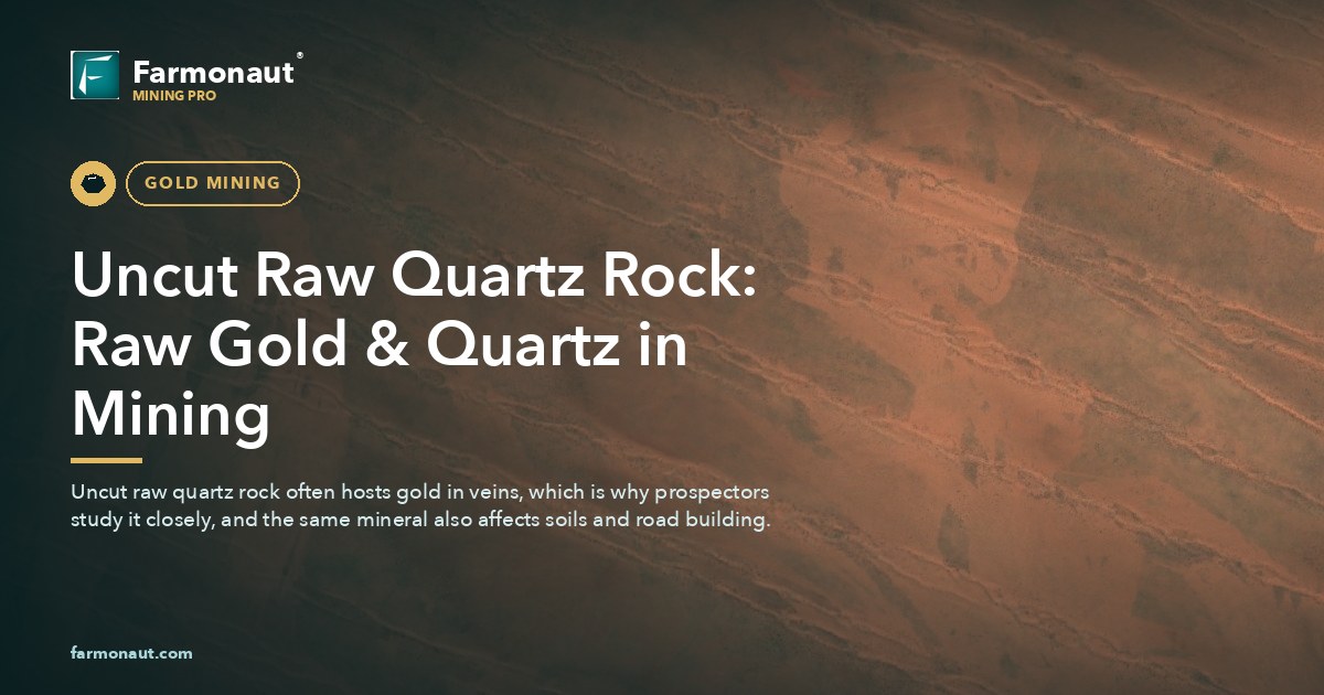 Uncut Raw Quartz Rock: Raw Gold &Amp; Quartz In Mining