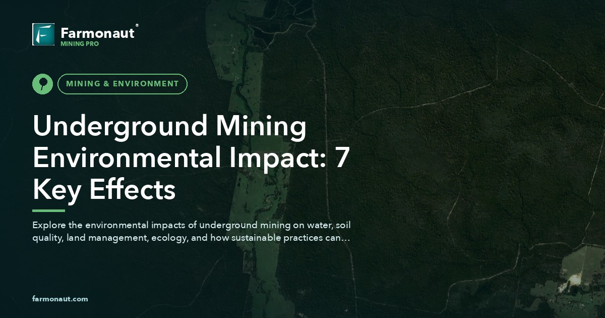 Underground Mining Environmental Impact: 7 Key Effects 193 Underground Mining Environmental Impact: 7 Key Effects
