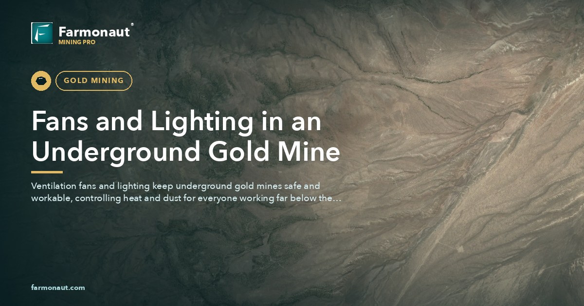 Fans And Lighting In An Underground Gold Mine