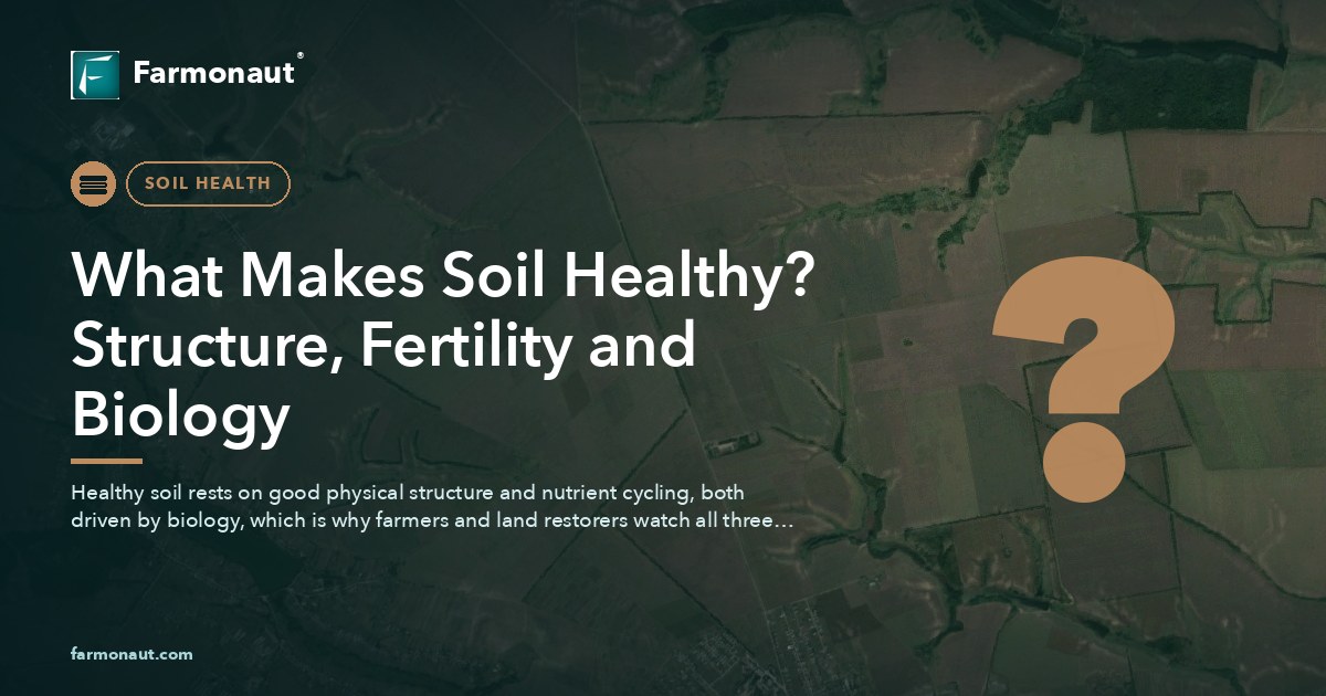 What Makes Soil Healthy? Structure, Fertility And Biology