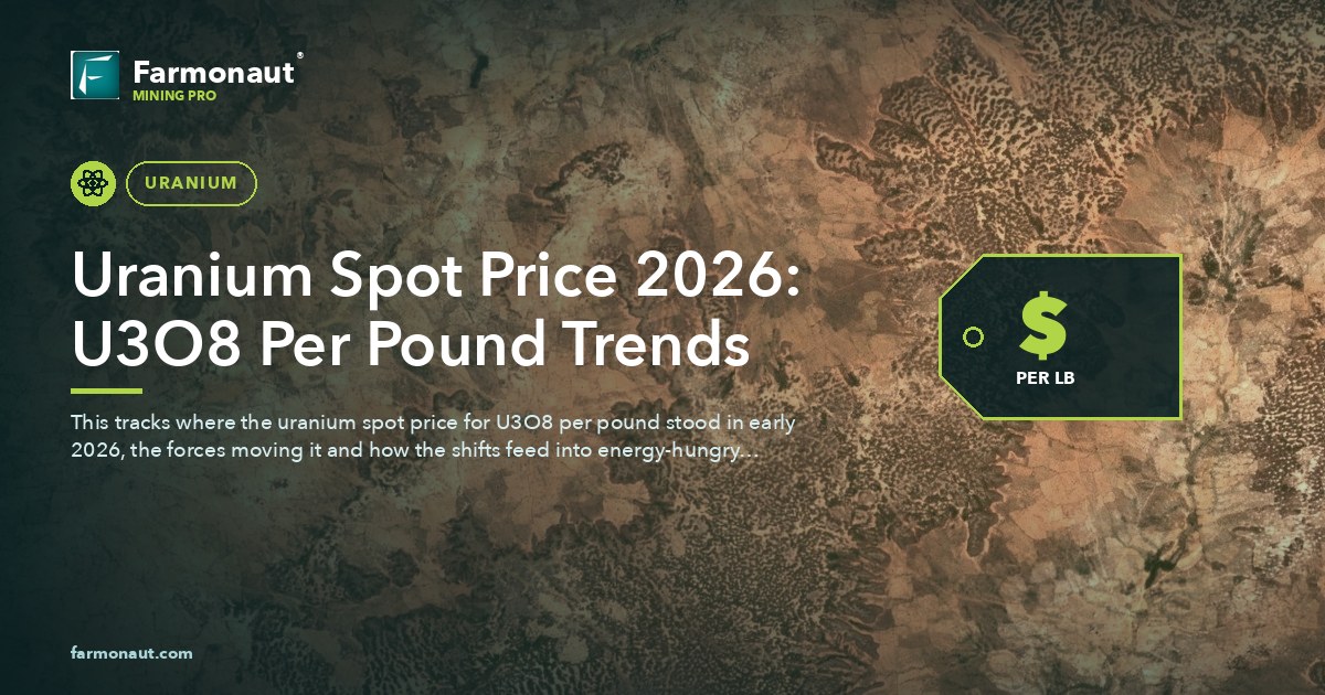 Uranium Spot Price 2026: U3O8 Per Pound Trends