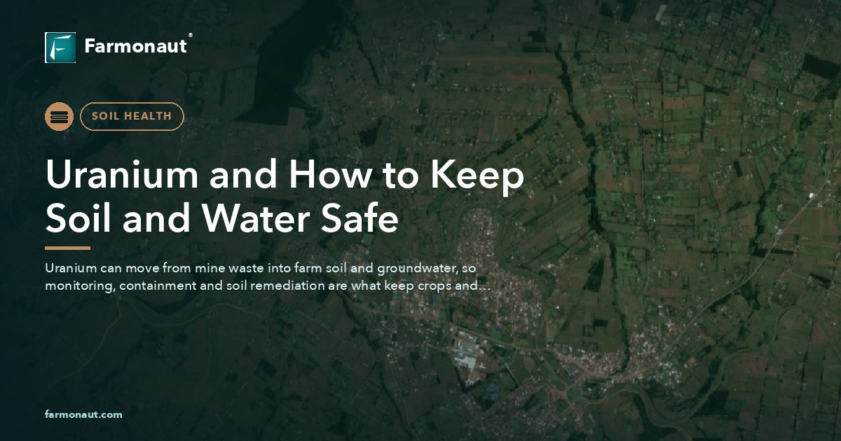 Uranium And How To Keep Soil And Water Safe