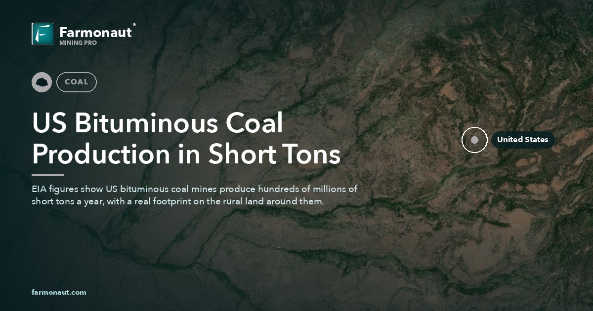 Us Bituminous Coal Production In Short Tons