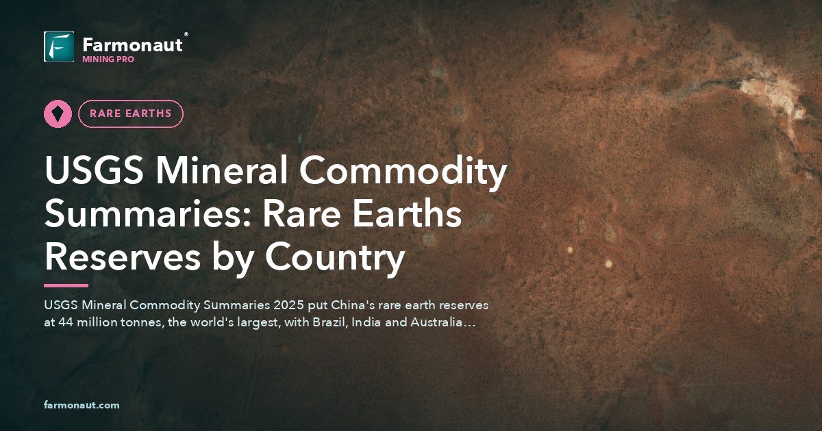 Usgs Mineral Commodity Summaries: Rare Earths Reserves By Country