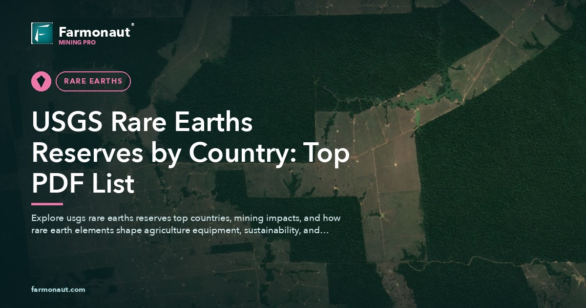 Usgs Rare Earths Reserves By Country: Top Pdf List