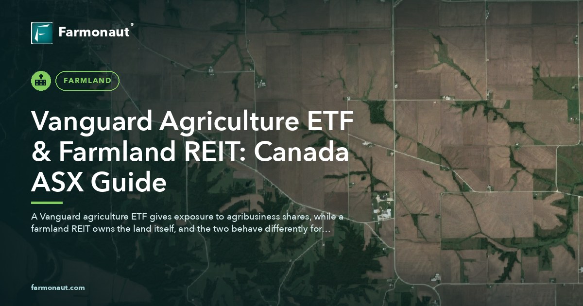 Vanguard Agriculture Etf &Amp; Farmland Reit: Canada Asx Guide
