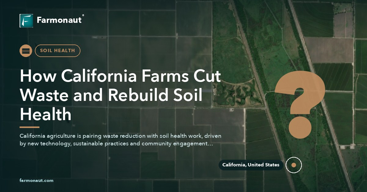 How California Farms Cut Waste And Rebuild Soil Health
