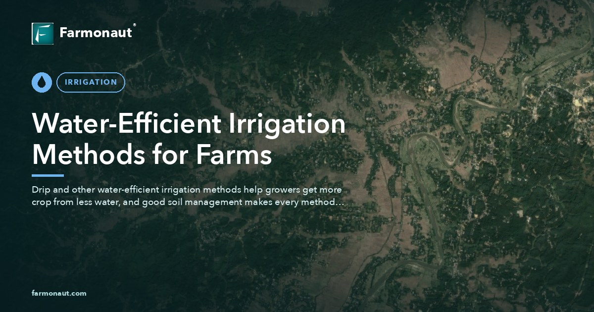 Water-Efficient Irrigation Methods For Farms