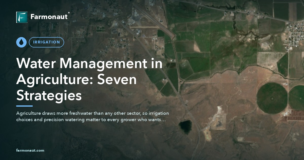 Water Management In Agriculture: Seven Strategies
