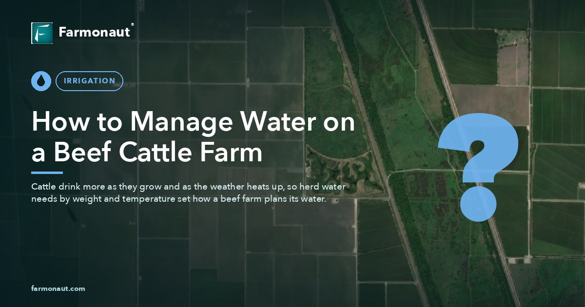How To Manage Water On A Beef Cattle Farm