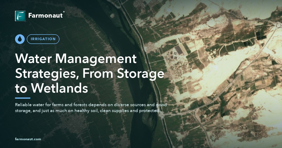 Water Management Strategies, From Storage To Wetlands