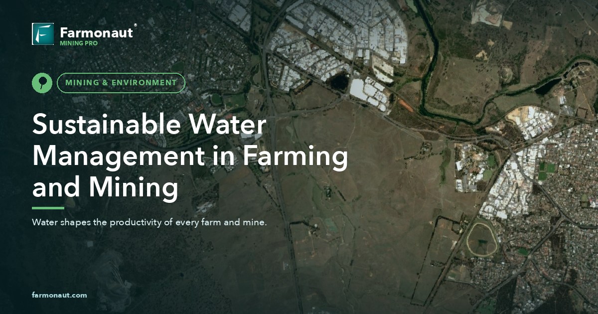 Sustainable Water Management In Farming And Mining