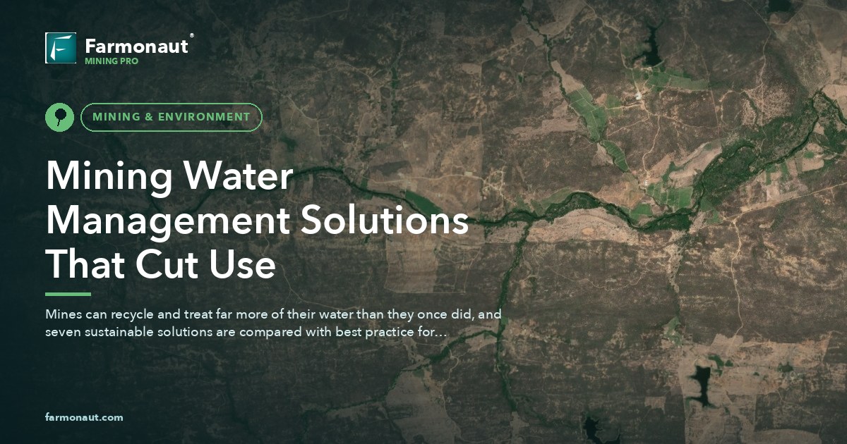 Mining Water Management Solutions That Cut Use