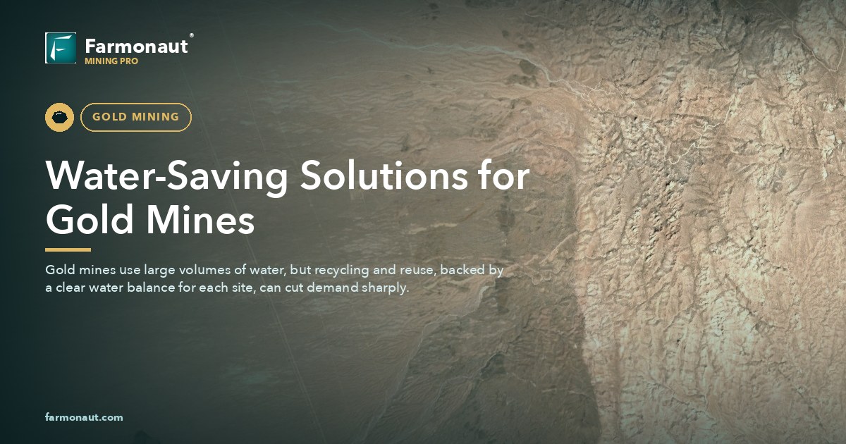 Water-Saving Solutions For Gold Mines