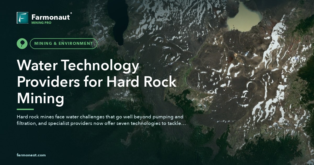 Water Technology Providers Hard Rock Mining: 7 Dynamic Solutions 164 Water Technology Providers For Hard Rock Mining