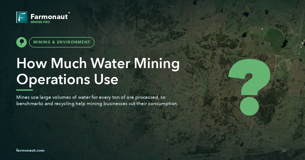 How Much Water Mining Operations Use