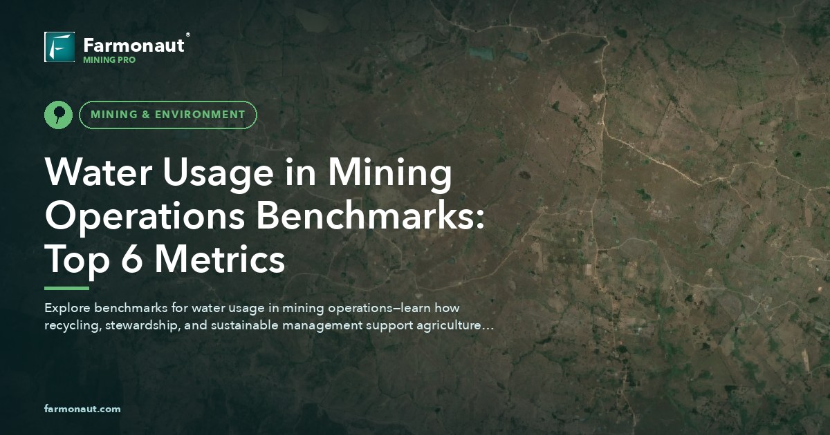 Water Usage In Mining Operations Benchmarks: Top 6 Metrics