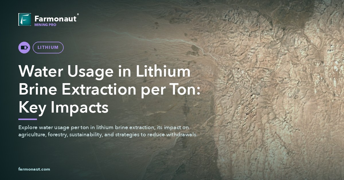 Water Usage In Lithium Brine Extraction Per Ton: Key Impacts