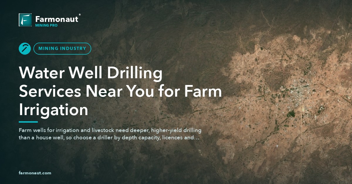 Water Well Drilling Services Near You For Farm Irrigation