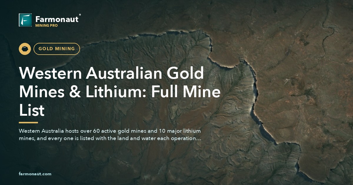 Western Australian Gold Mines &Amp; Lithium: Full Mine List