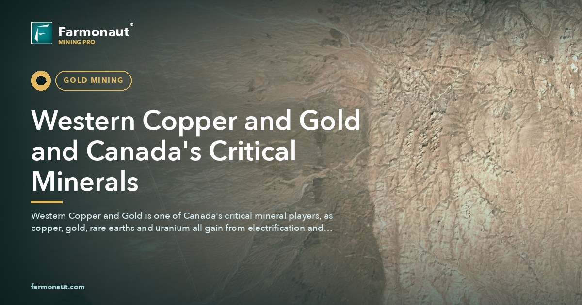 Western Copper And Gold And Canada'S Critical Minerals