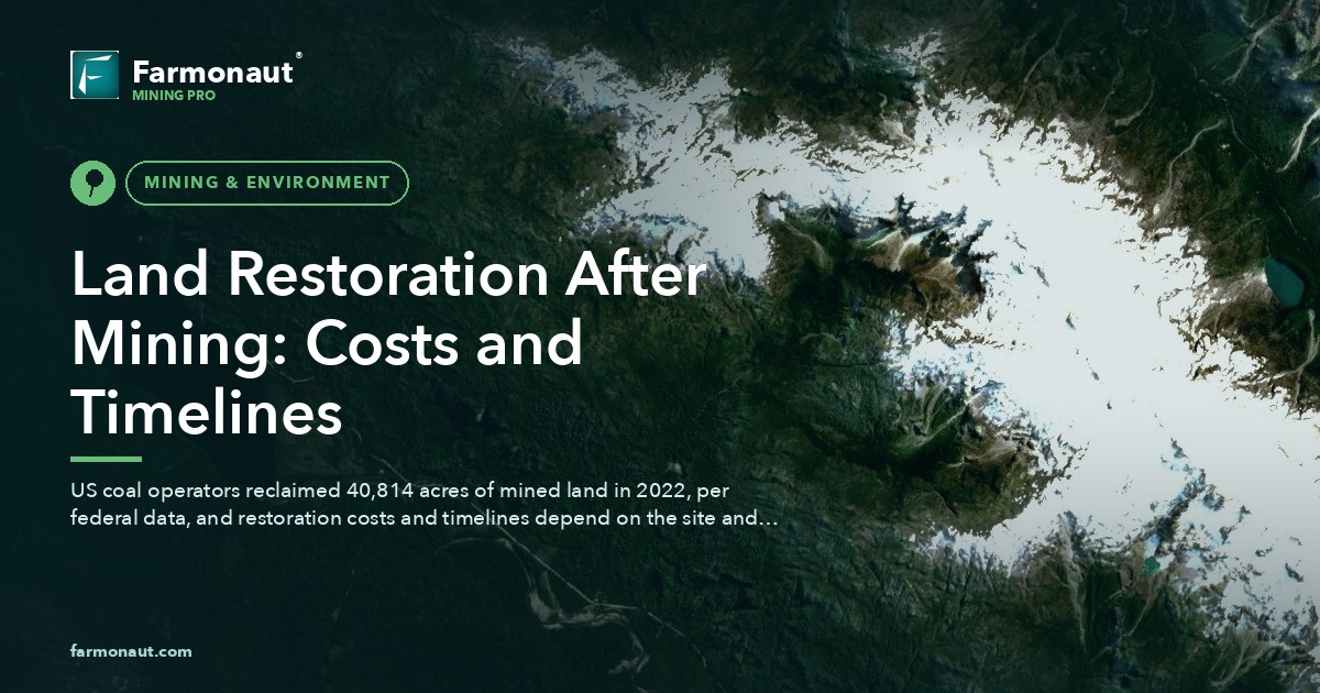Land Restoration After Mining: Costs And Timelines