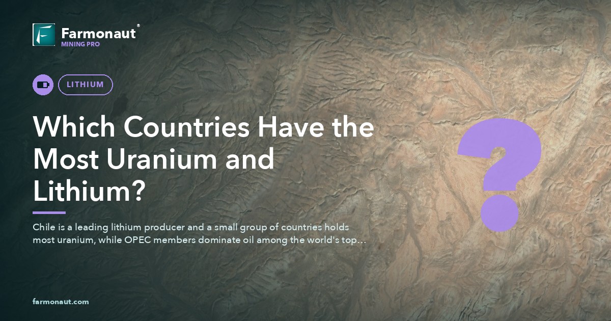 What Countries Mine Lithium, Opec, Uranium Top Producers 161 Which Countries Have The Most Uranium And Lithium?