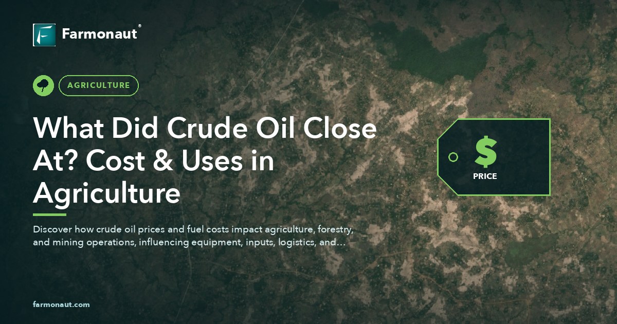 What Did Crude Oil Close At? Cost &Amp; Uses In Agriculture 160 What Did Crude Oil Close At? Cost &Amp; Uses In Agriculture