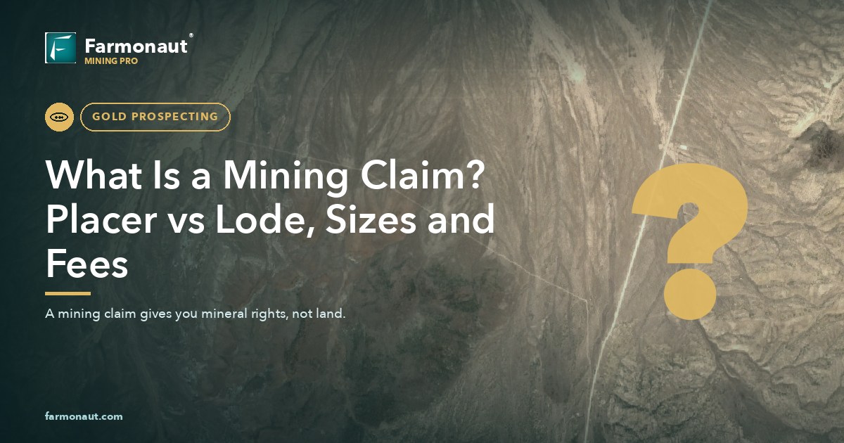 What Is A Mining Claim? Placer Vs Lode, Sizes And Fees