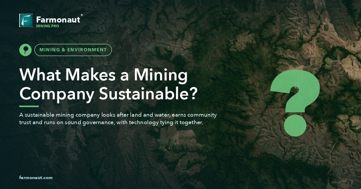 What Makes A Mining Company Sustainable?