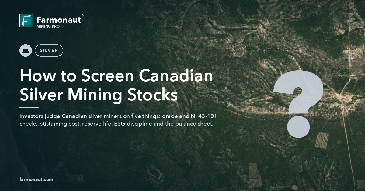 How To Screen Canadian Silver Mining Stocks