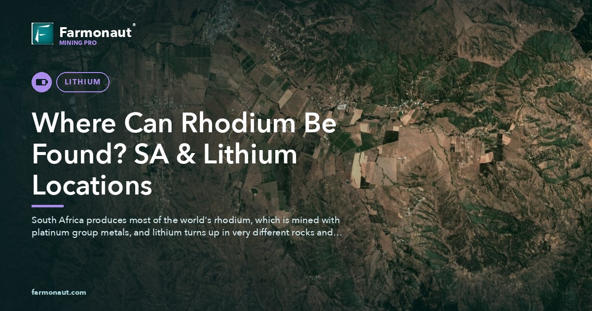 Where Can Rhodium Be Found? Sa &Amp; Lithium Locations
